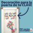 Decoracion puerta clase