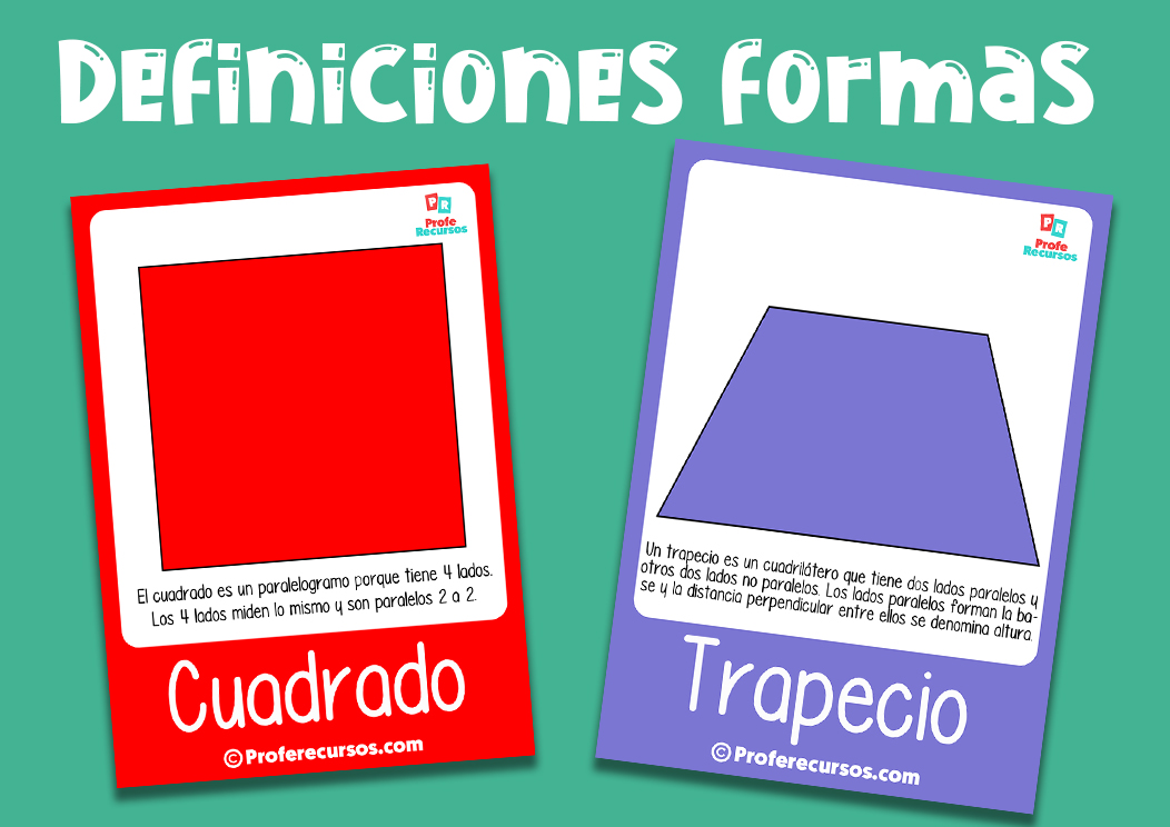 Definiciones formas geometricas para niños