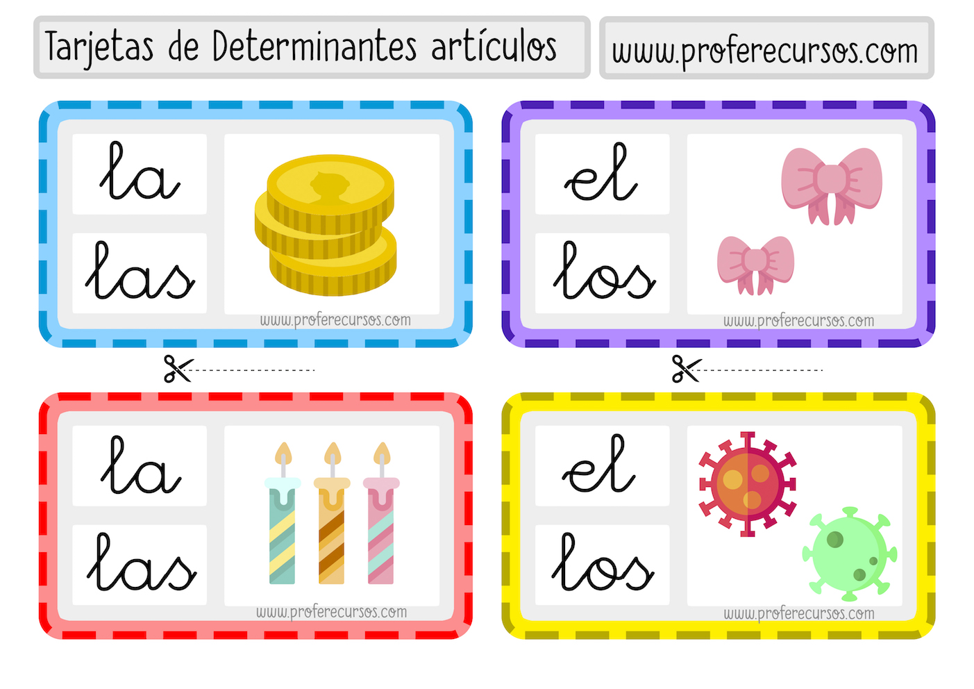 Determinantes y Articulos Estudiar Primaria