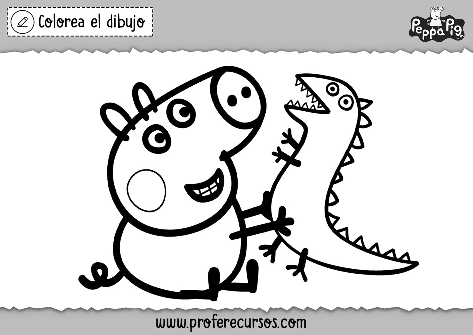 Dibujos de Peppa Pig para colorear