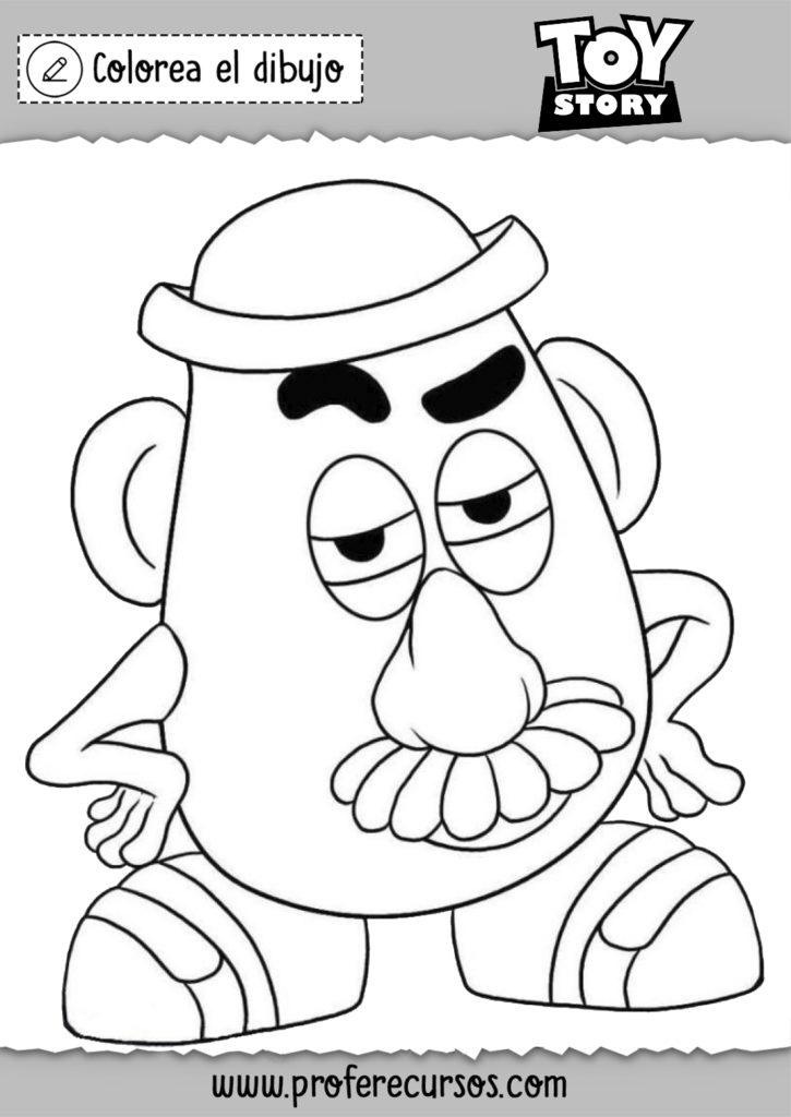 Dibujo Mister Potato para colorear