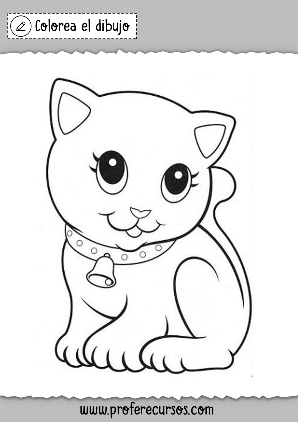 Dibujo de Gato para Niños