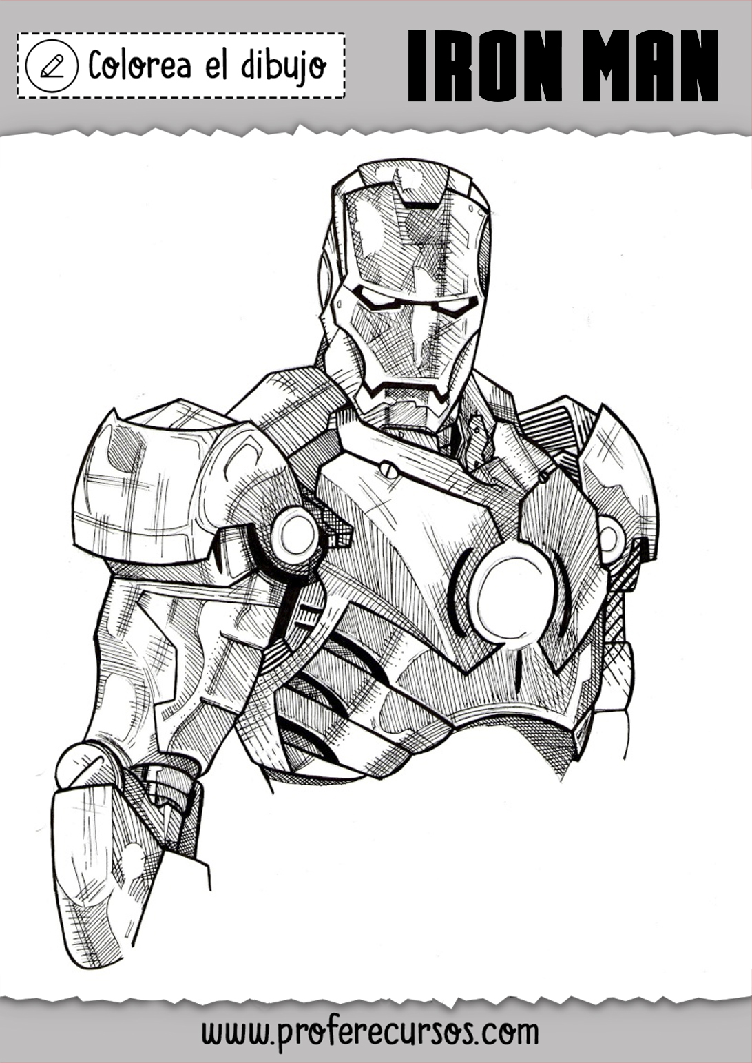 Dibujo de Iron Man Colorear