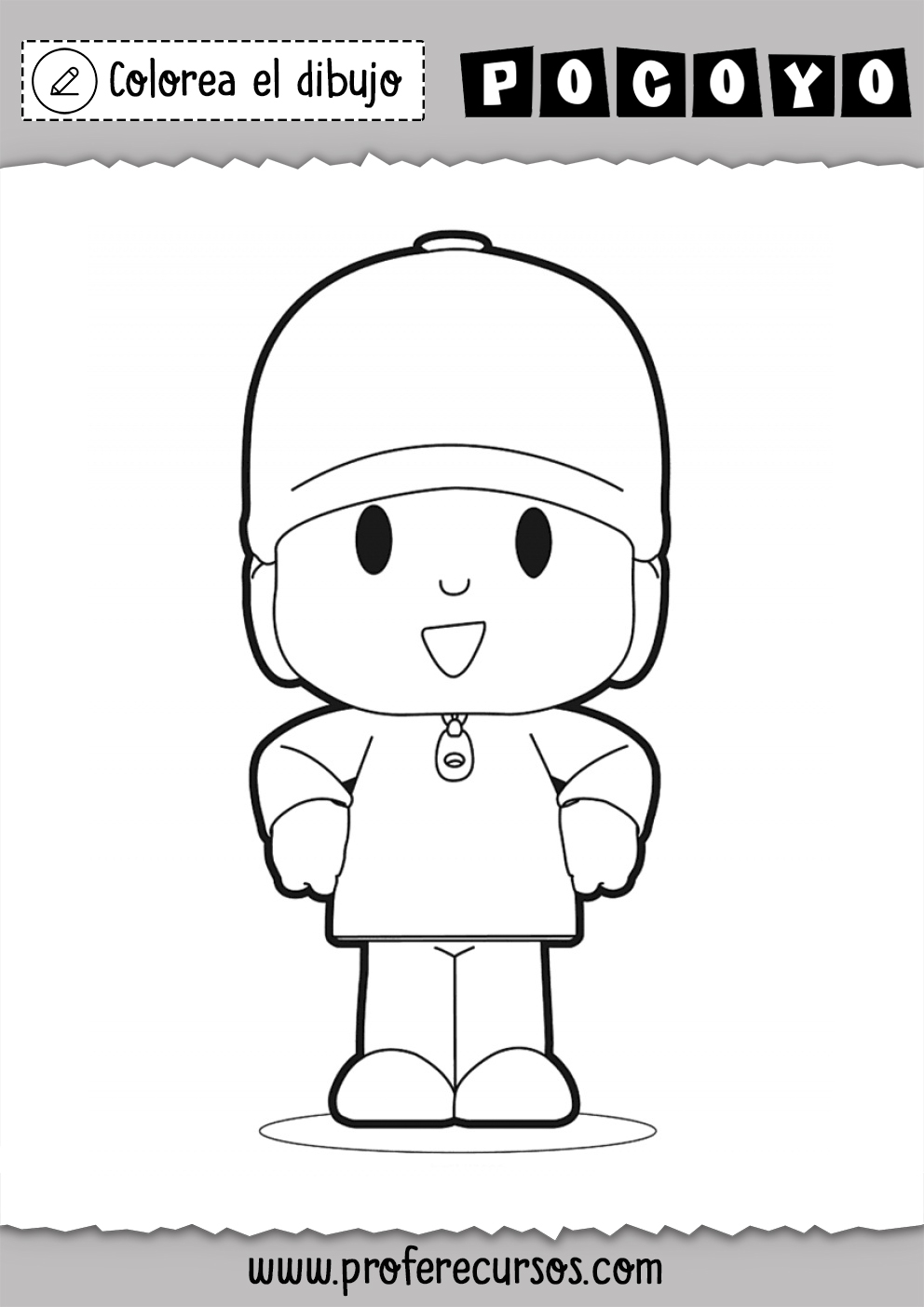 Dibujo para colorear de Pocoyo