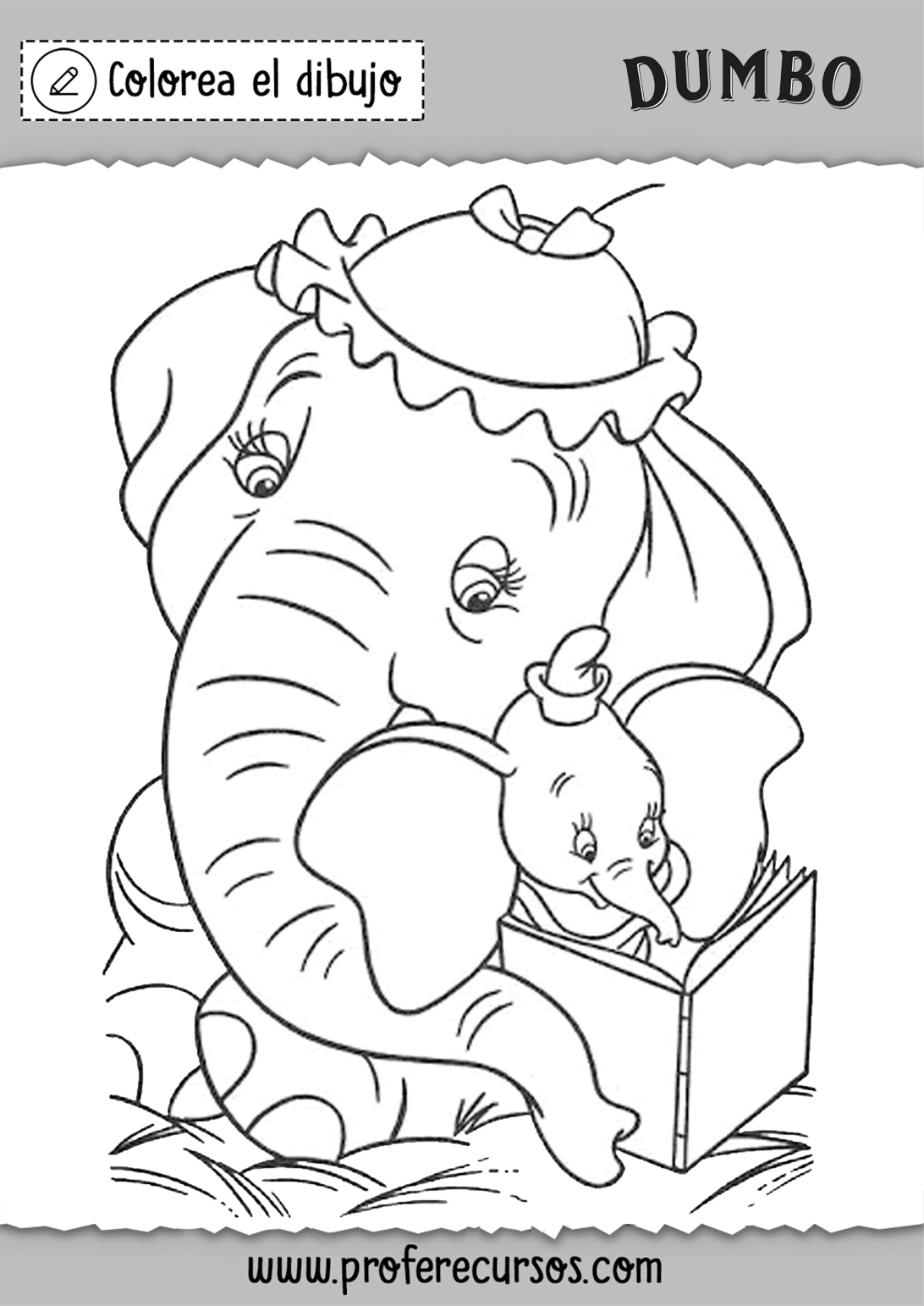 Dibujos Dumbo para Pintar