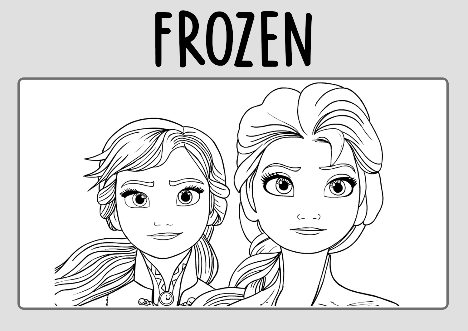 DIBUJOS de FROZEN para colorear | PACK COMPLETO en PDF