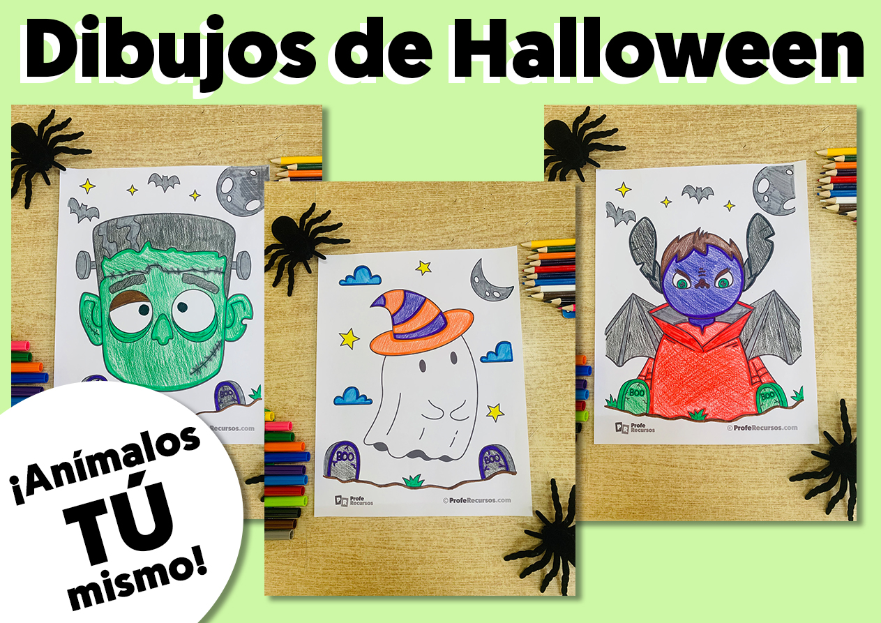 Dibujos halloween para niños