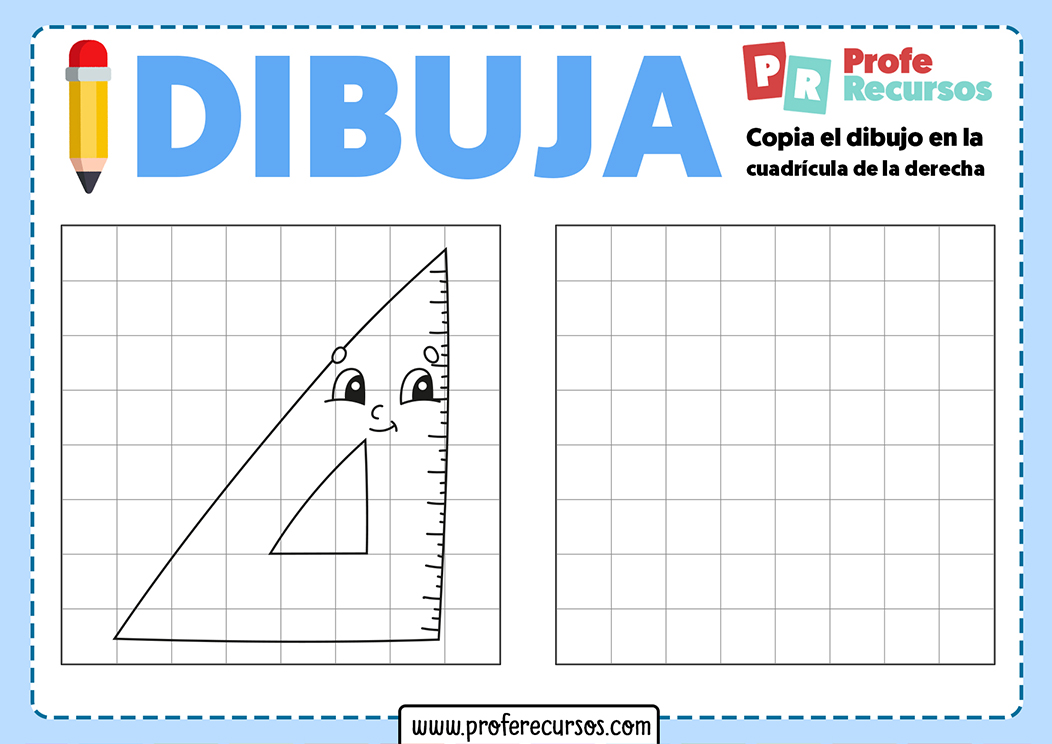 Dibujos infantiles en cuadrícula