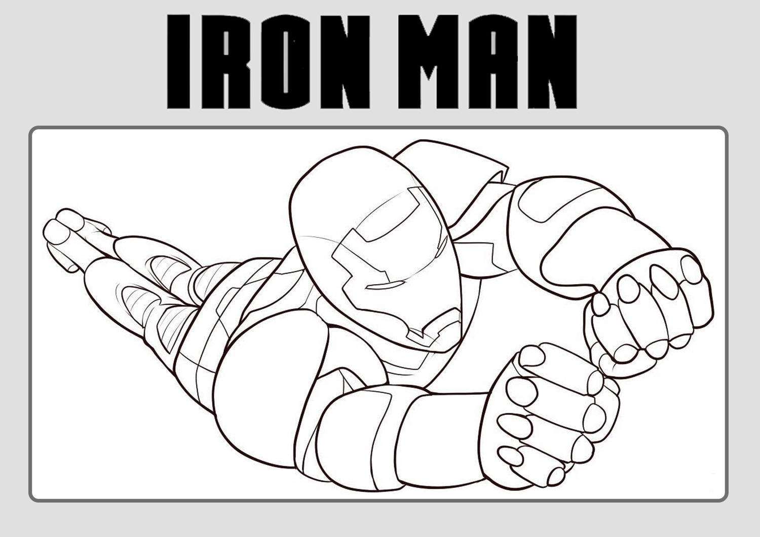 Dibujos de Iron Man para colorear | Dibujos de Marvel para pintar