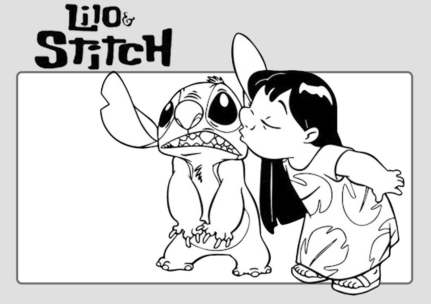 Dibujos de Lilo y Stitch para Colorear