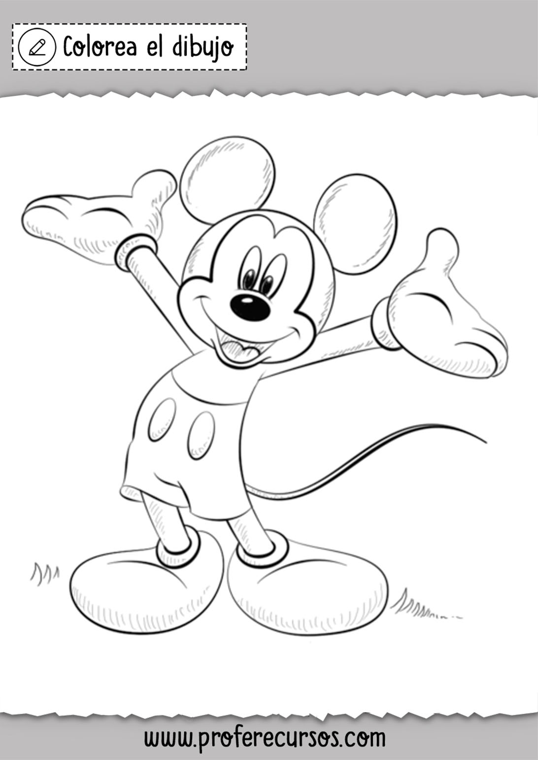 Dibujos Mickey Mouse Colorear
