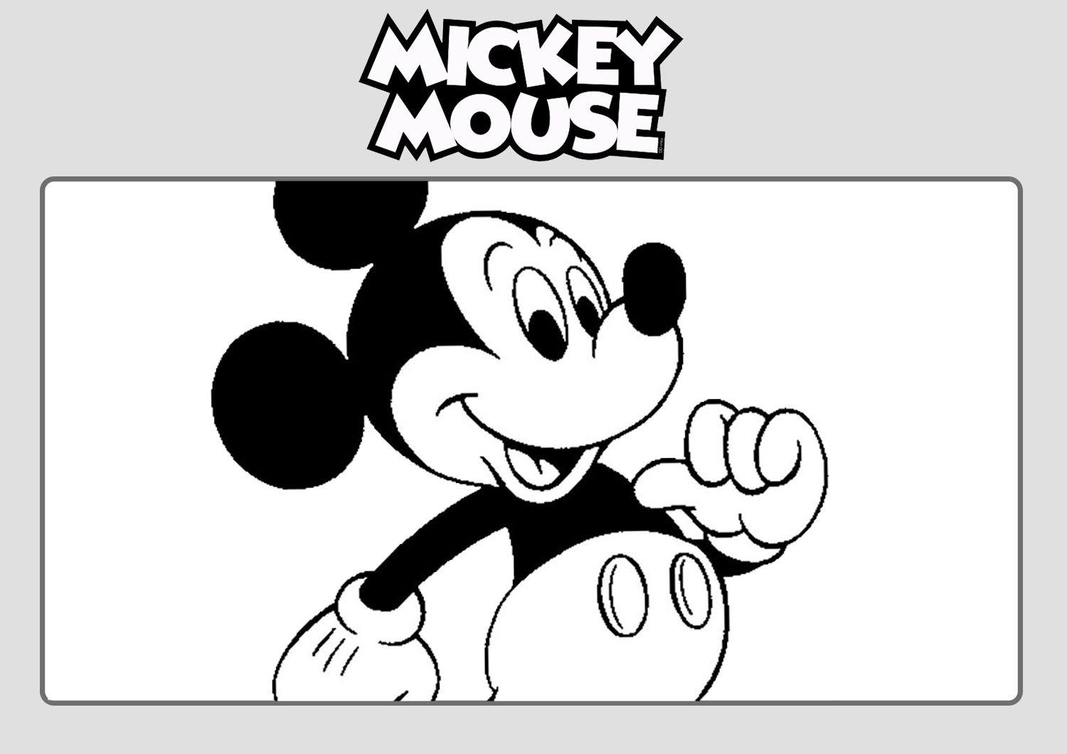 Dibujos De Mickey Mouse Para Colorear Personalized with your childs name on the logo! dibujos de mickey mouse para colorear
