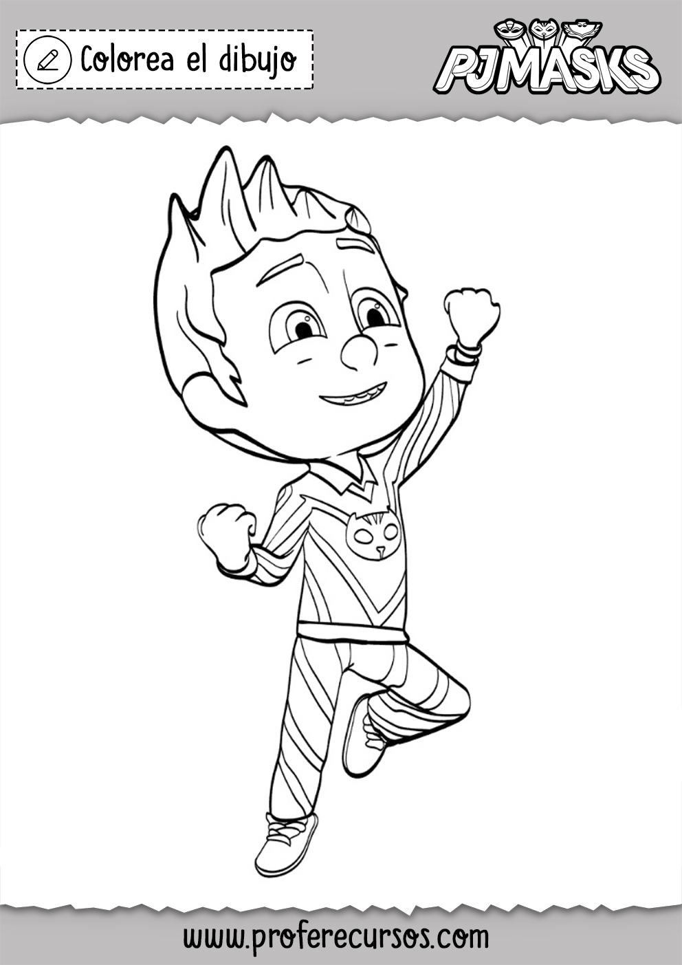 Dibujos Niños Pj Masks Colorear