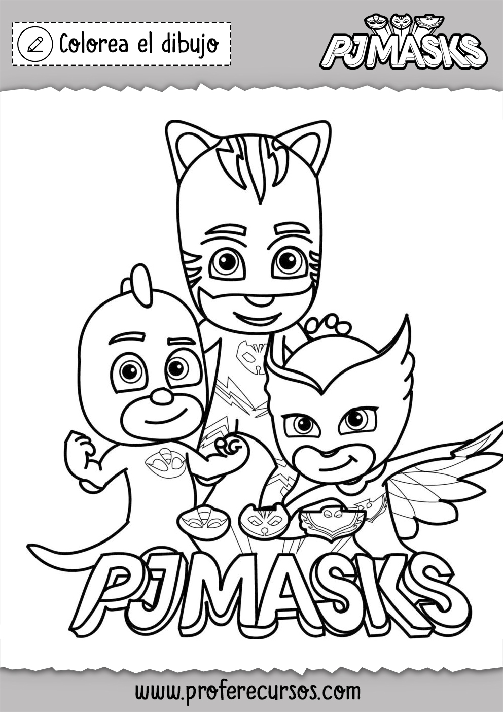 Dibujos Pj Masks