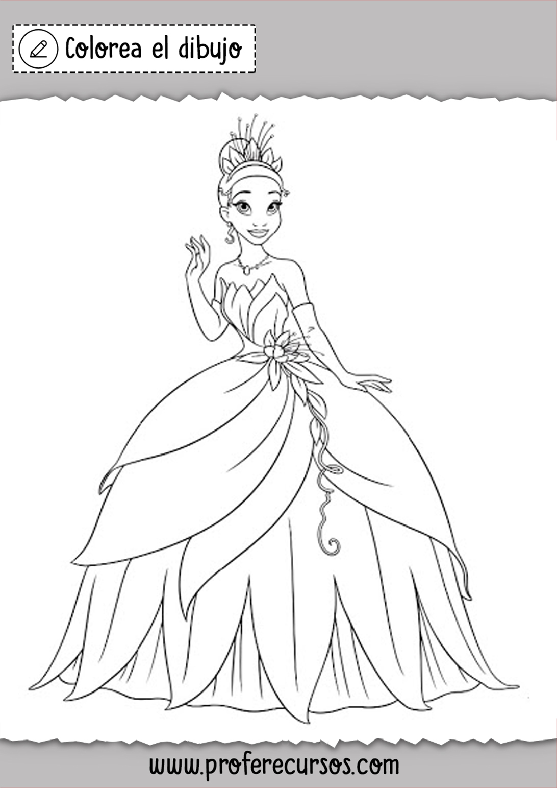 Dibujos Princesas Disney Pintar