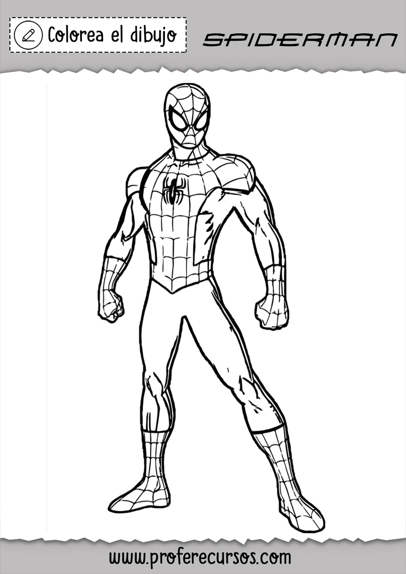 Dibujos Spiderman Gratis Colorear