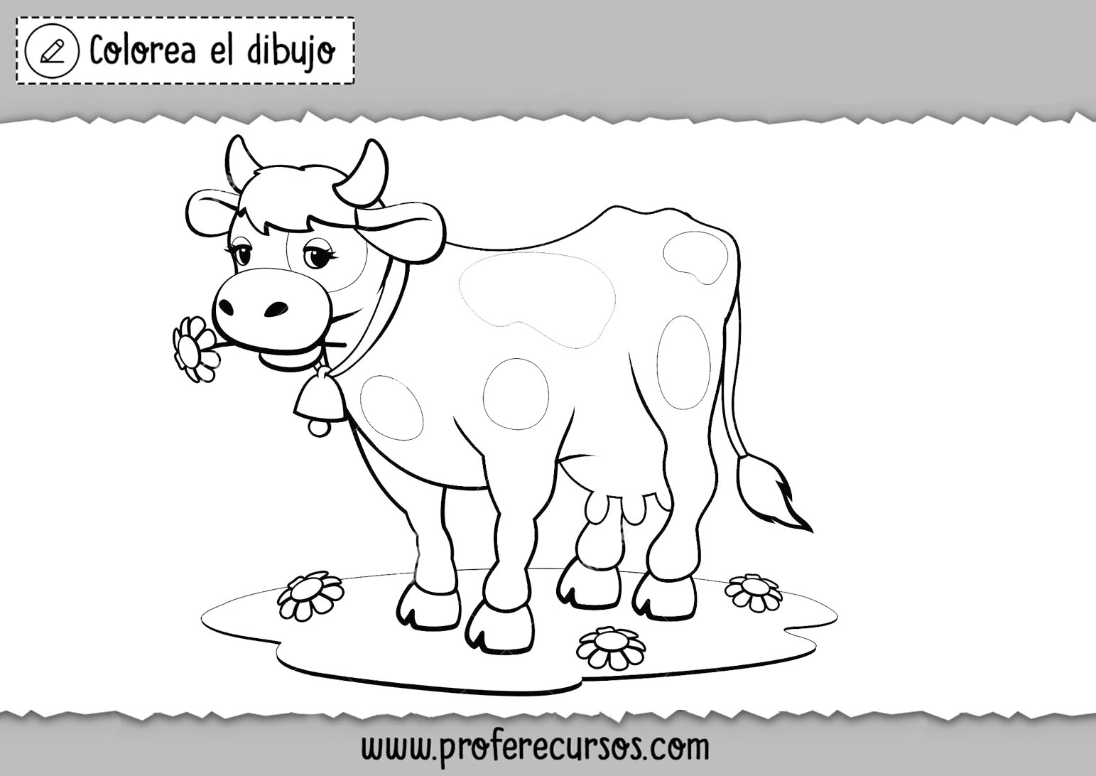 Dibujos vacas colorear