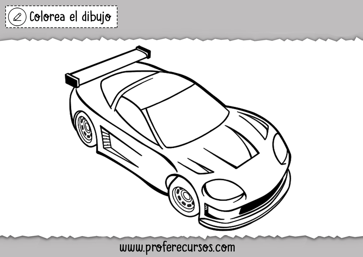 Dibujos de Autos de carreras