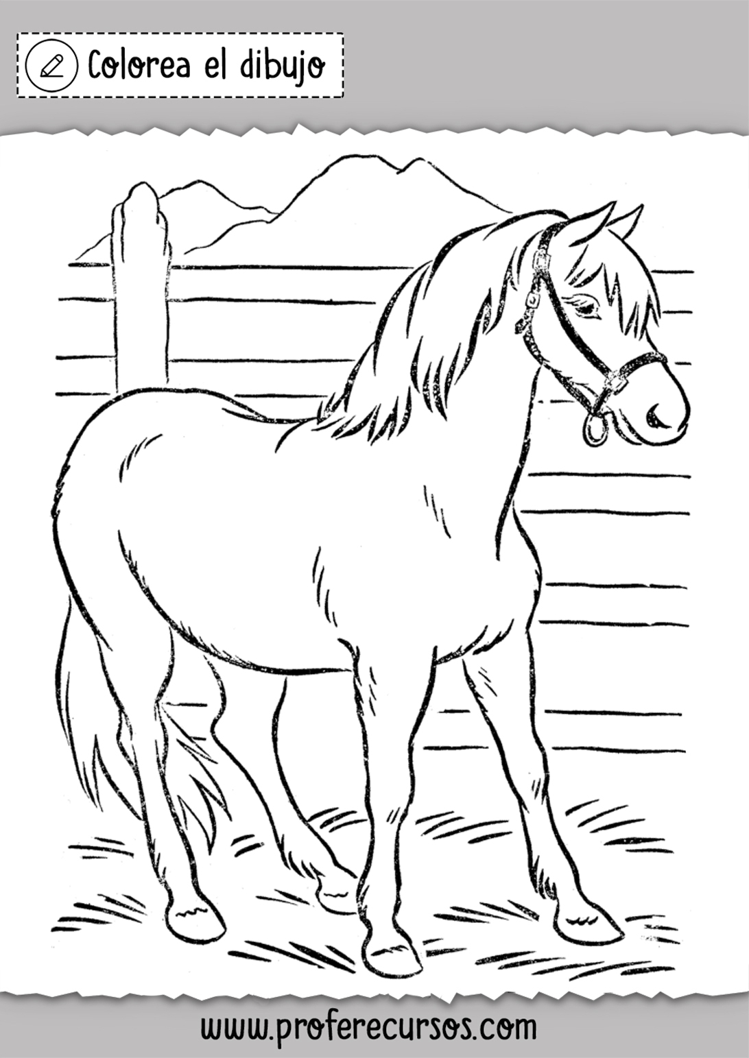 Dibujos de caballos faciles