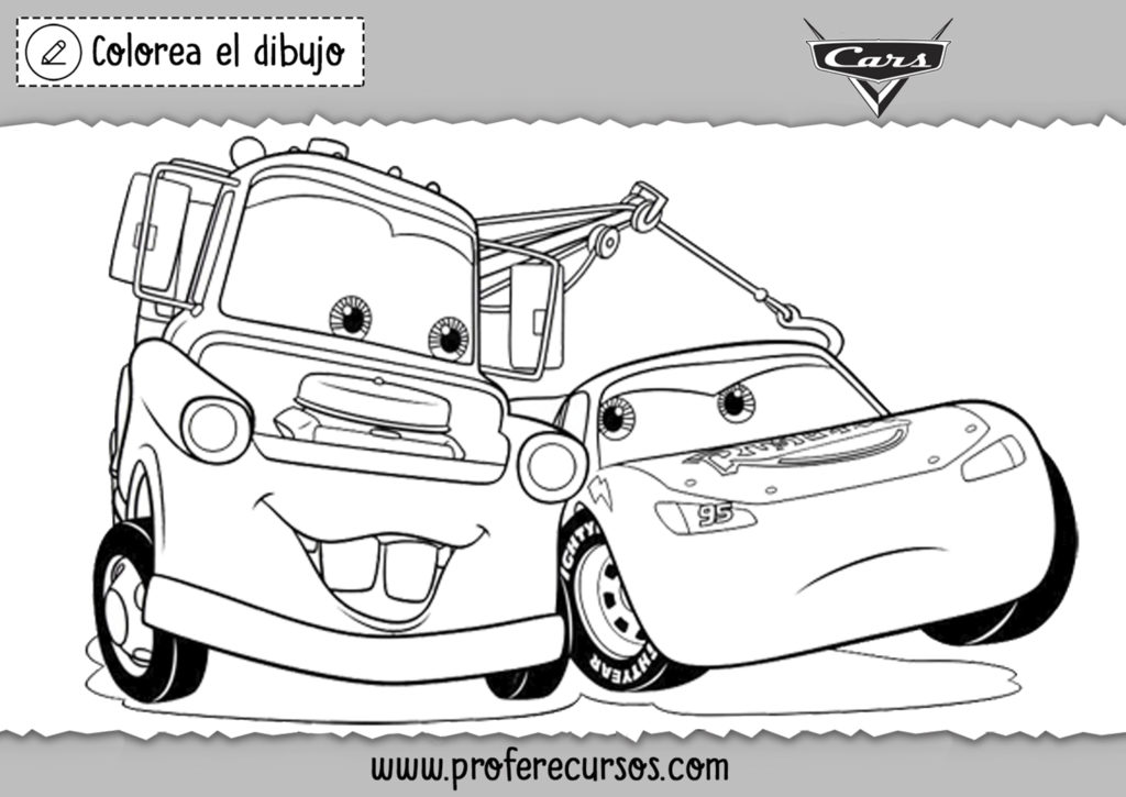 Dibujos de Cars para niños para pintar