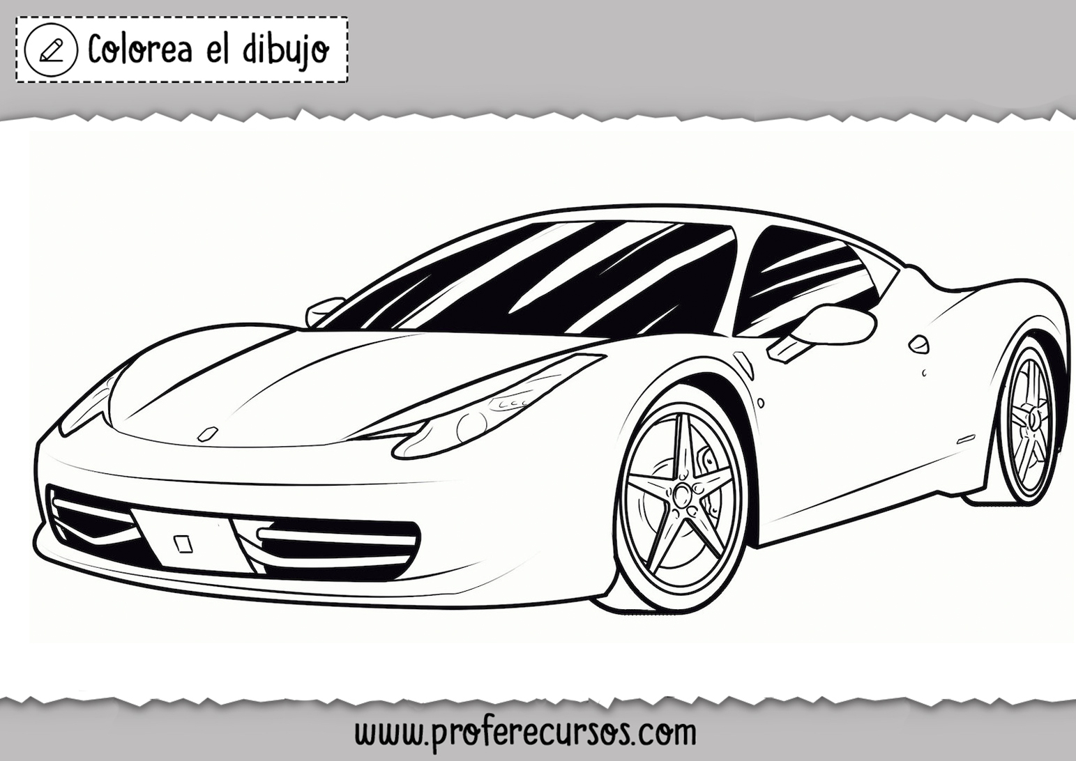 Dibujos de Coches Para Pintar