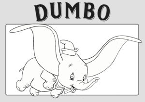 Dibujos de Dumbo-Colorear