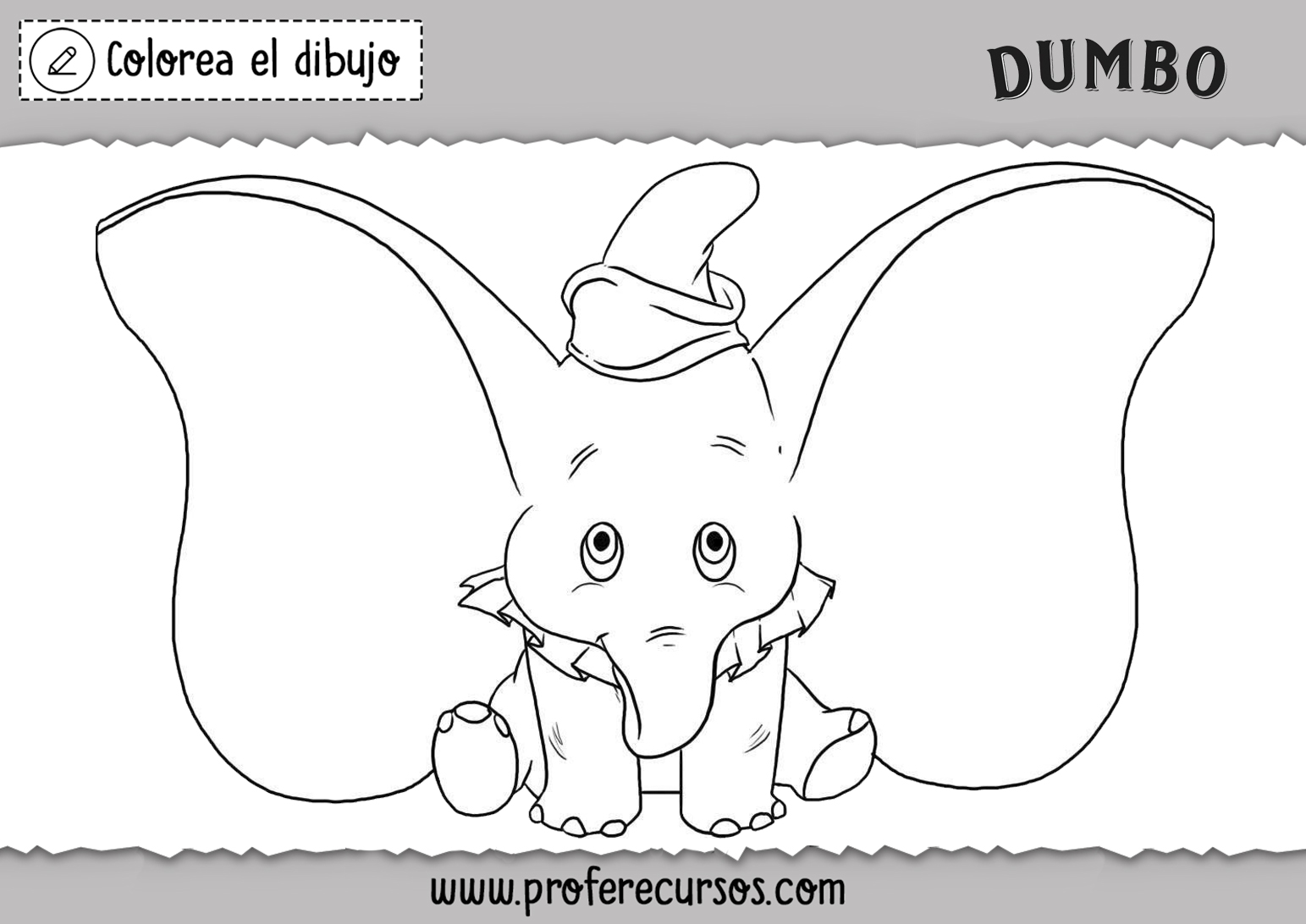 Dibujos de Dumbo para colorear