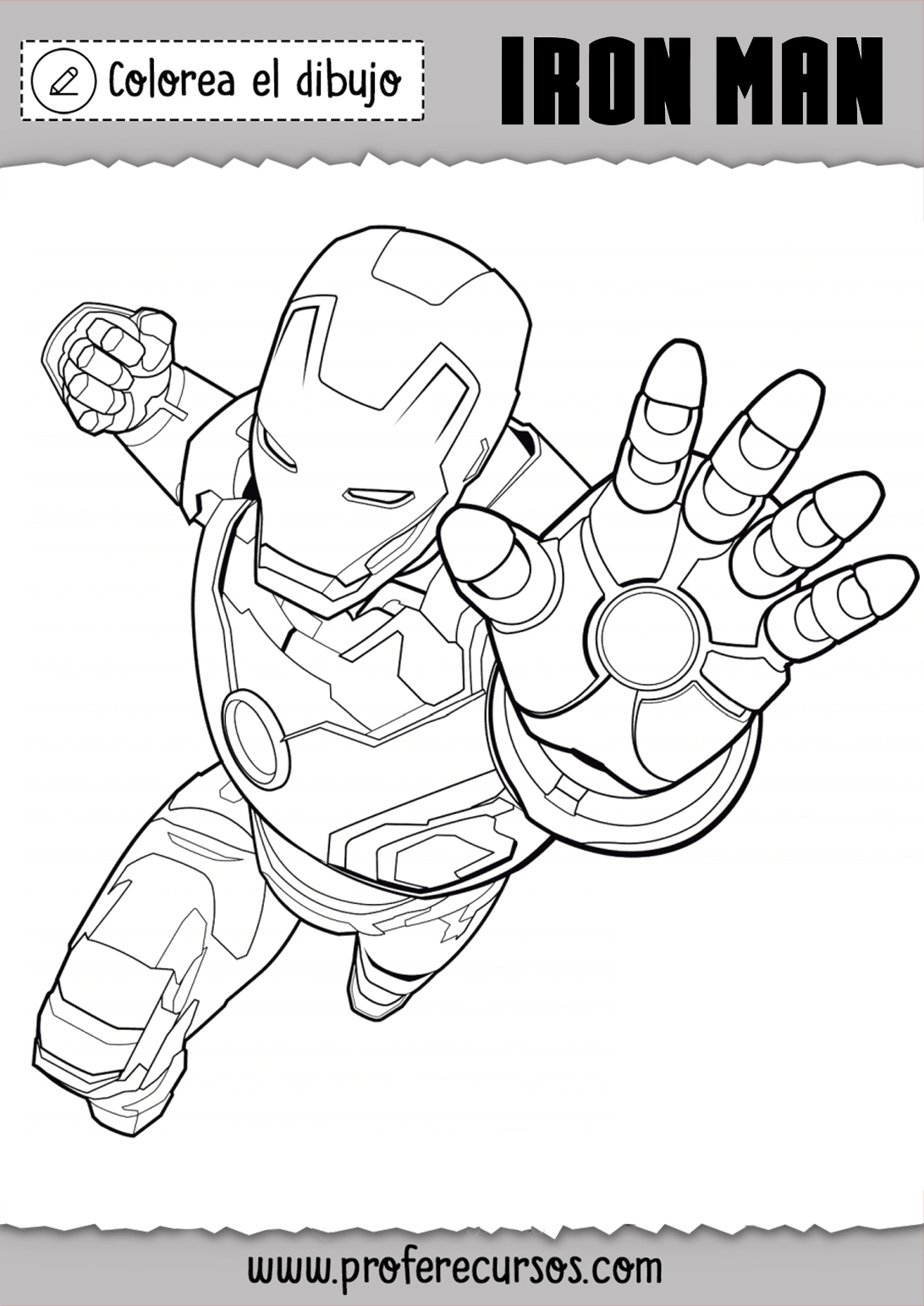 Dibujos de Iron Man para Colorear