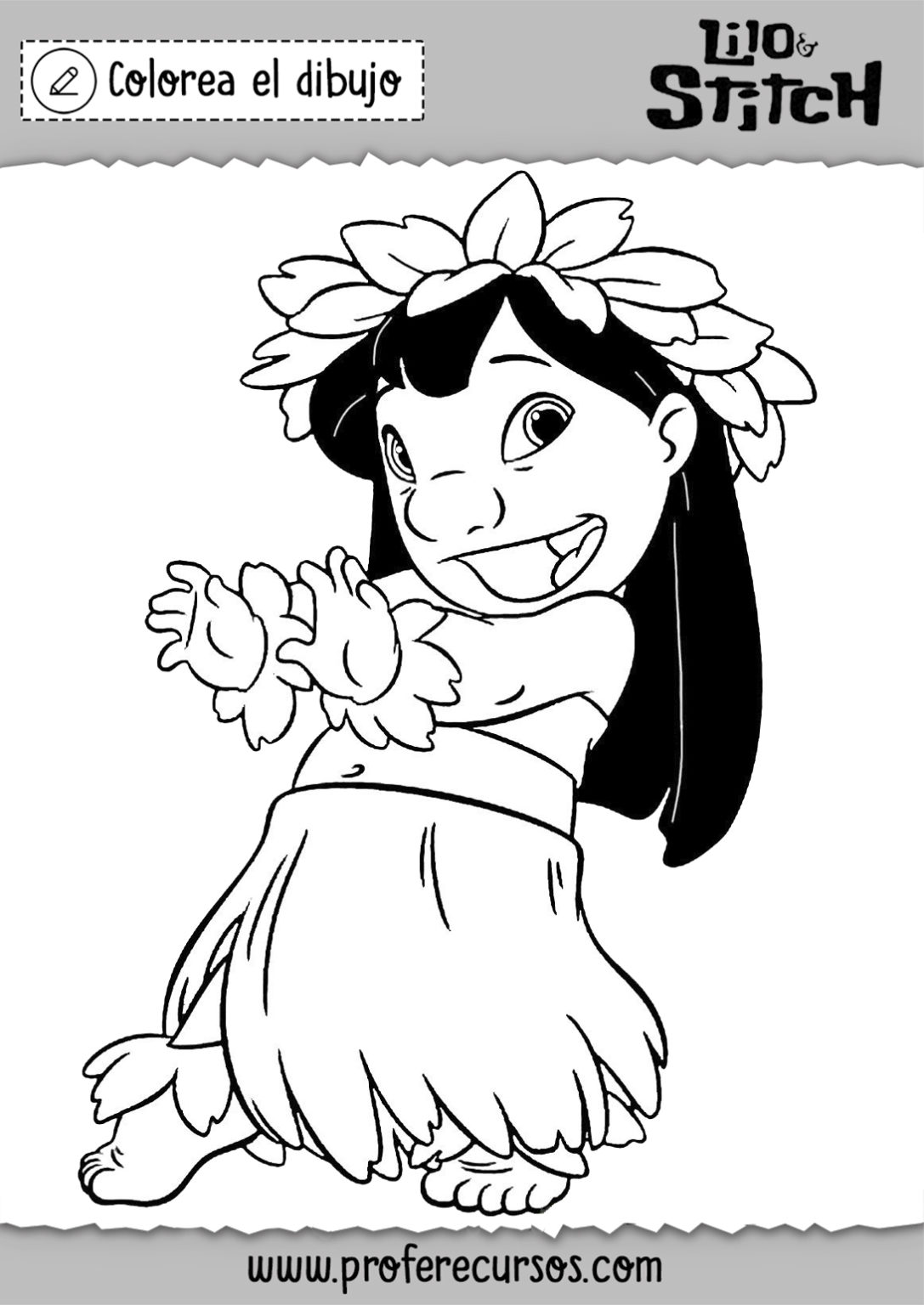 Dibujos de Lilo y Stitch para Colorear