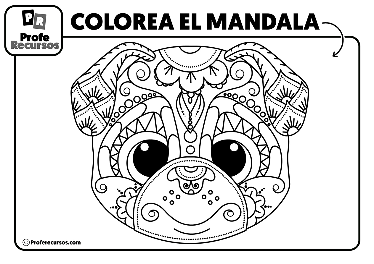 Dibujos de mandalas de animales para niños