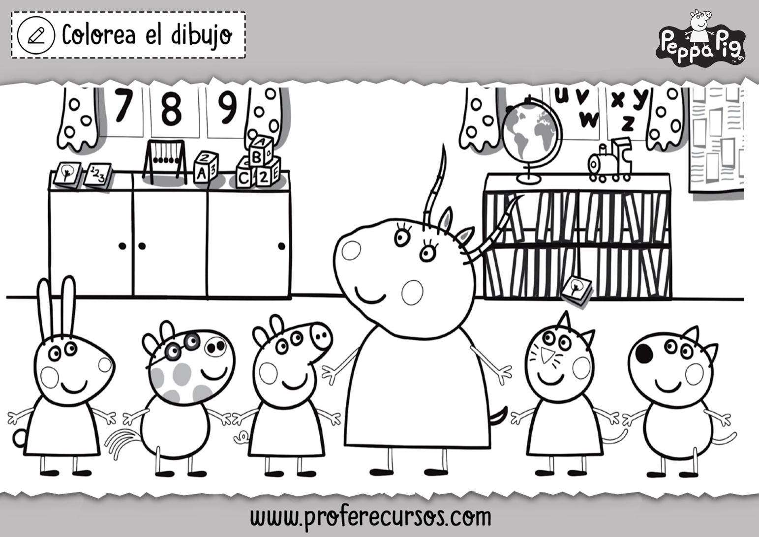 Dibujos de Peppa Pig para Imprimir