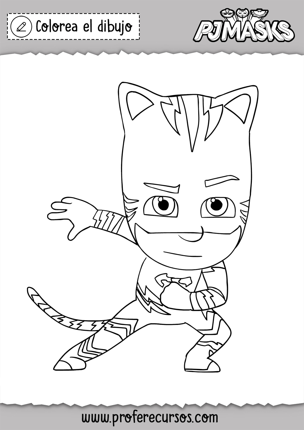 Dibujos de Pj Masks para Colorear