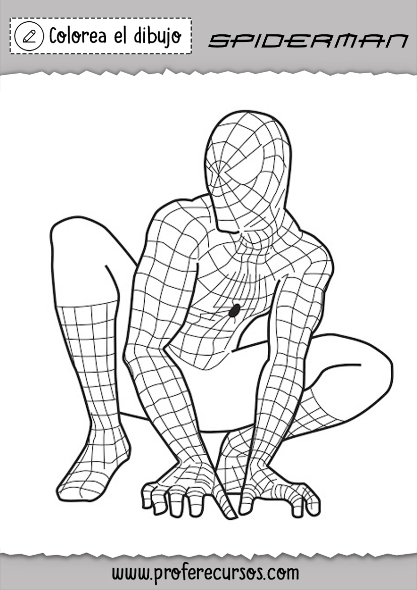 Dibujos de Spiderman Pintar
