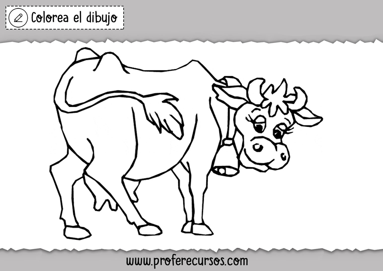 Dibujos de vacas faciles