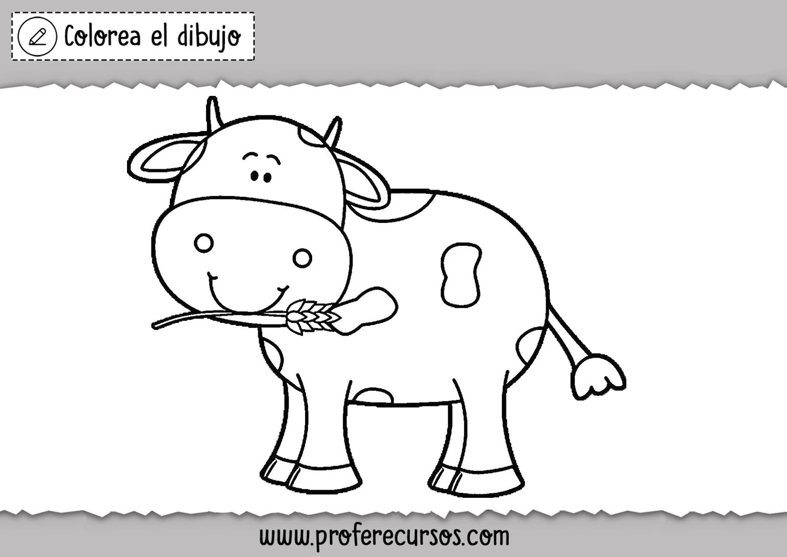 Dibujos de vacas para colorear