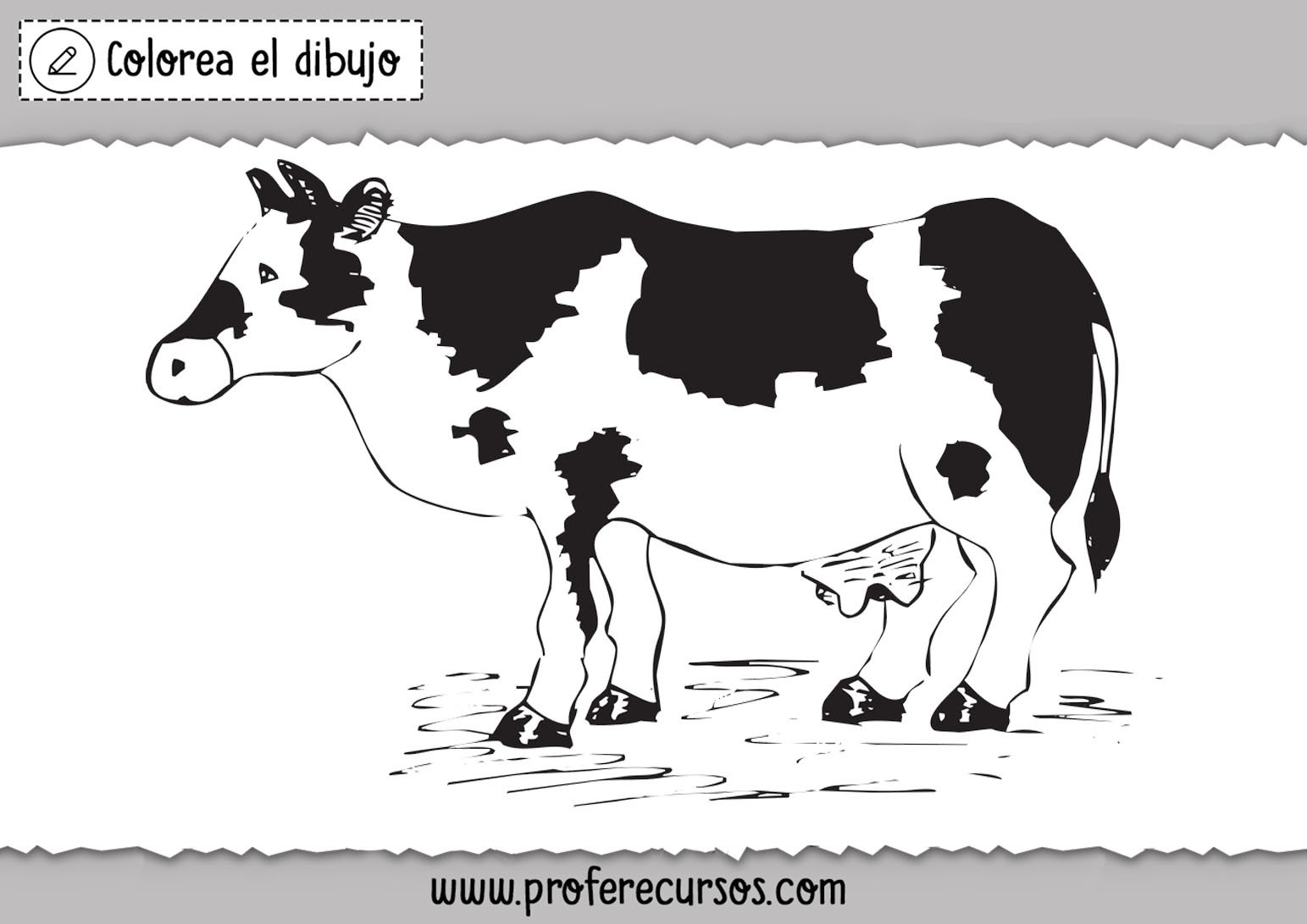 Dibujos de vacas para niños