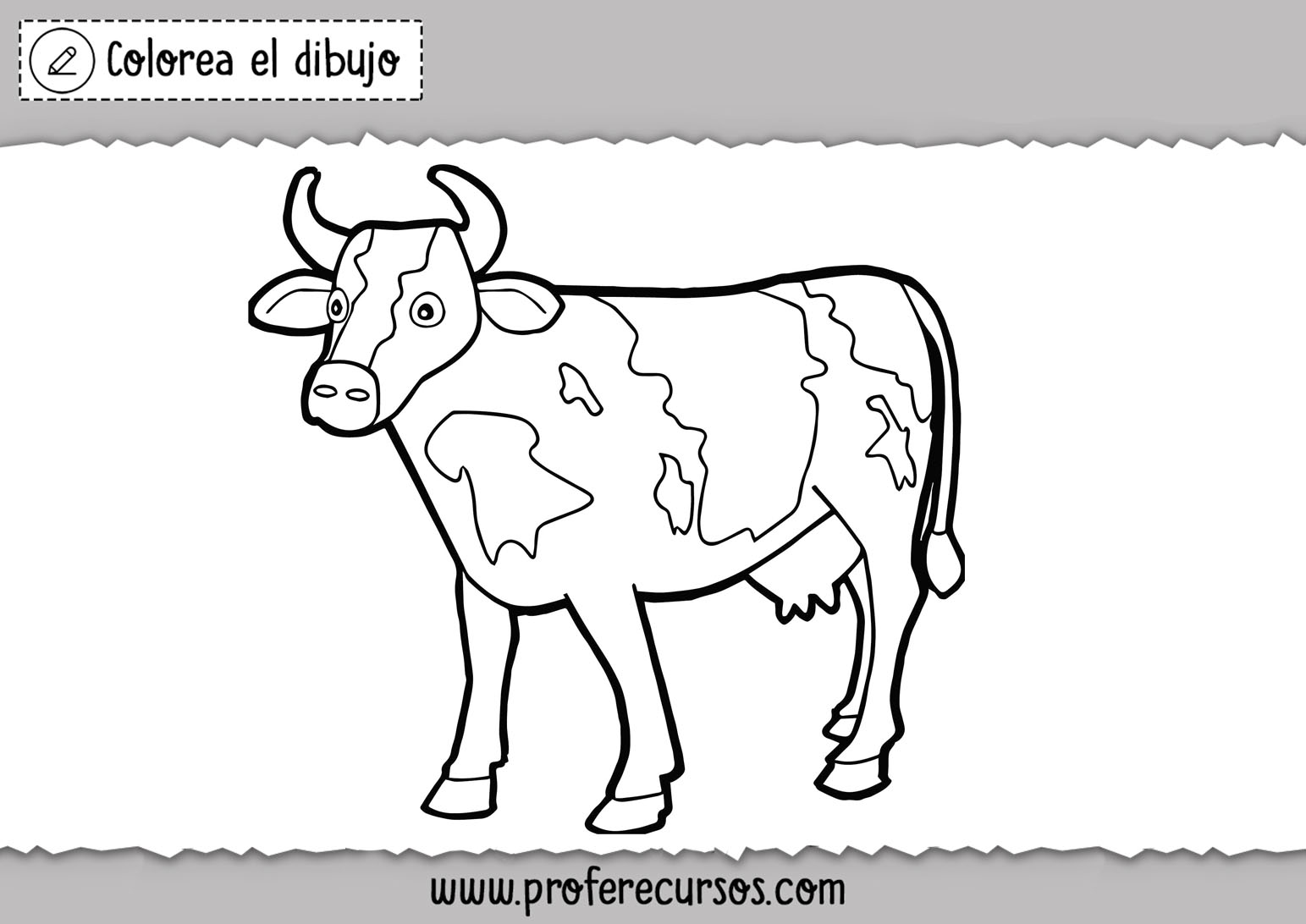 Dibujos de vacas para pintar