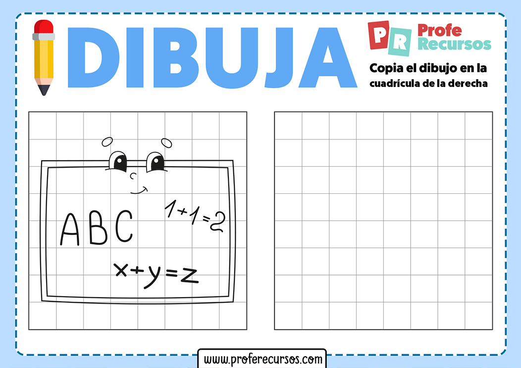 Dibujos para niños con cuadricula