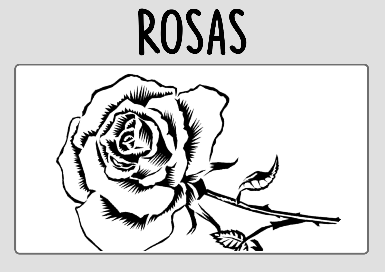 Dibujos Rosas Colorear | Láminas de Rosas