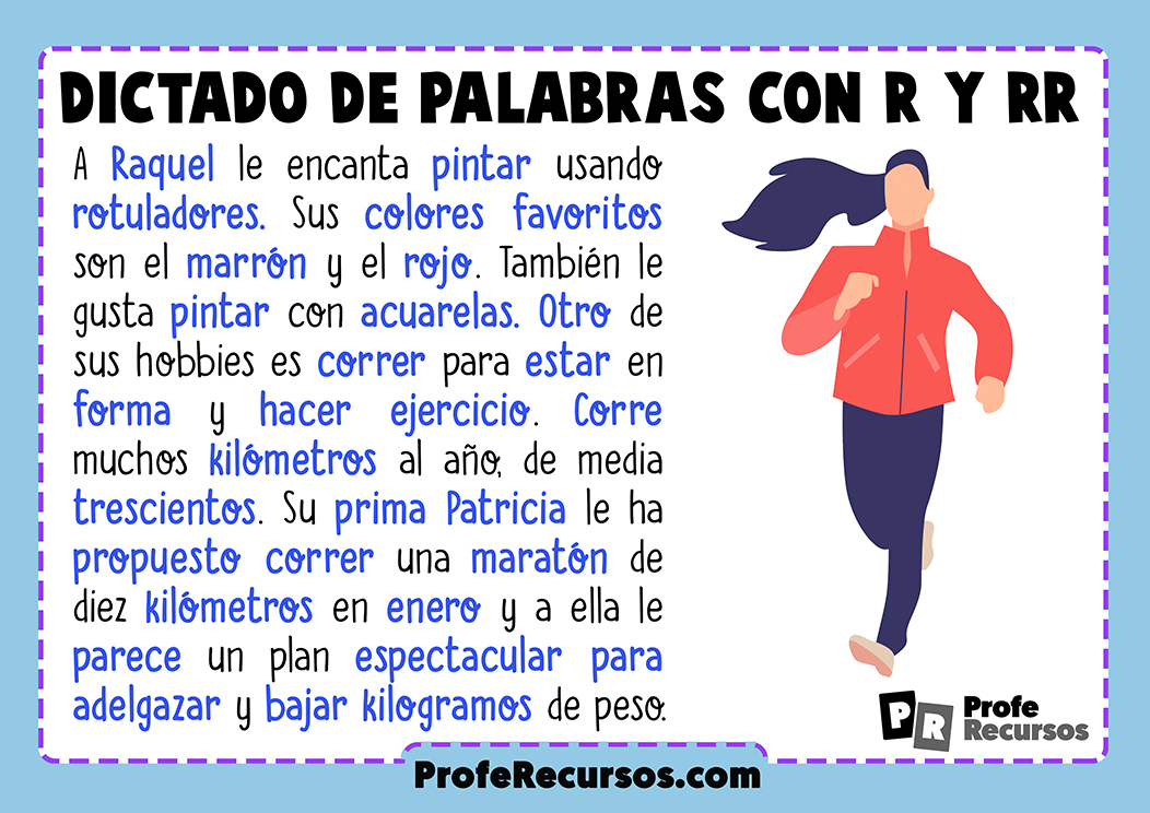 Dictados Cortos Con R Y Rr Para Ninos De Primaria