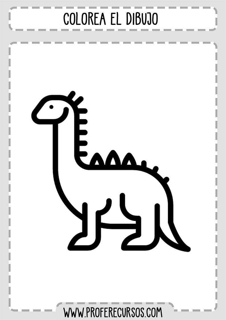 Dinosaurio Dibujos Para Colorear para niños
