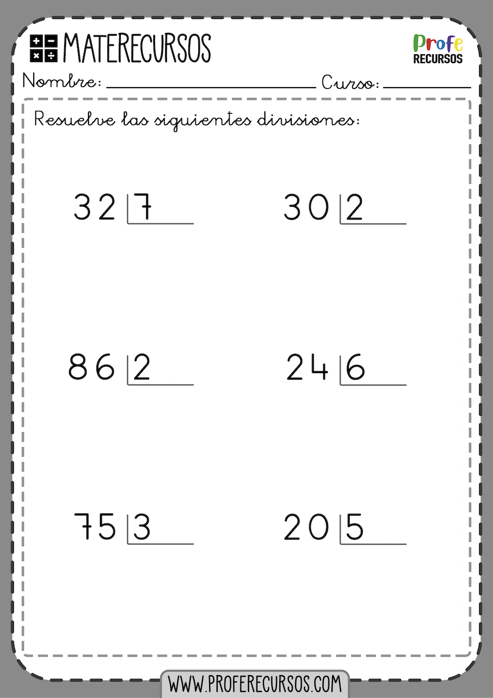 Divisiones con Resto Cero