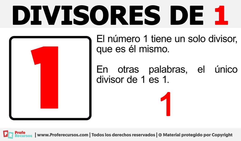 Divisores de 1