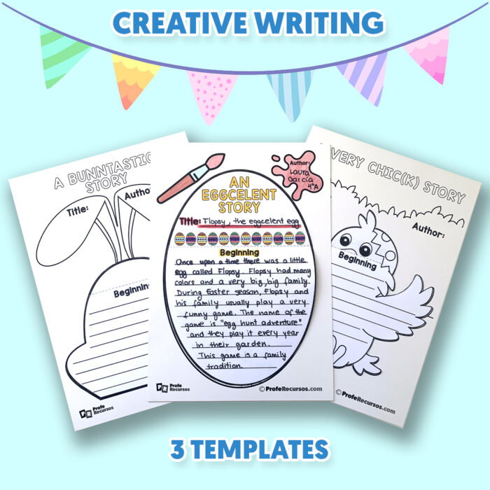Easter writing templates