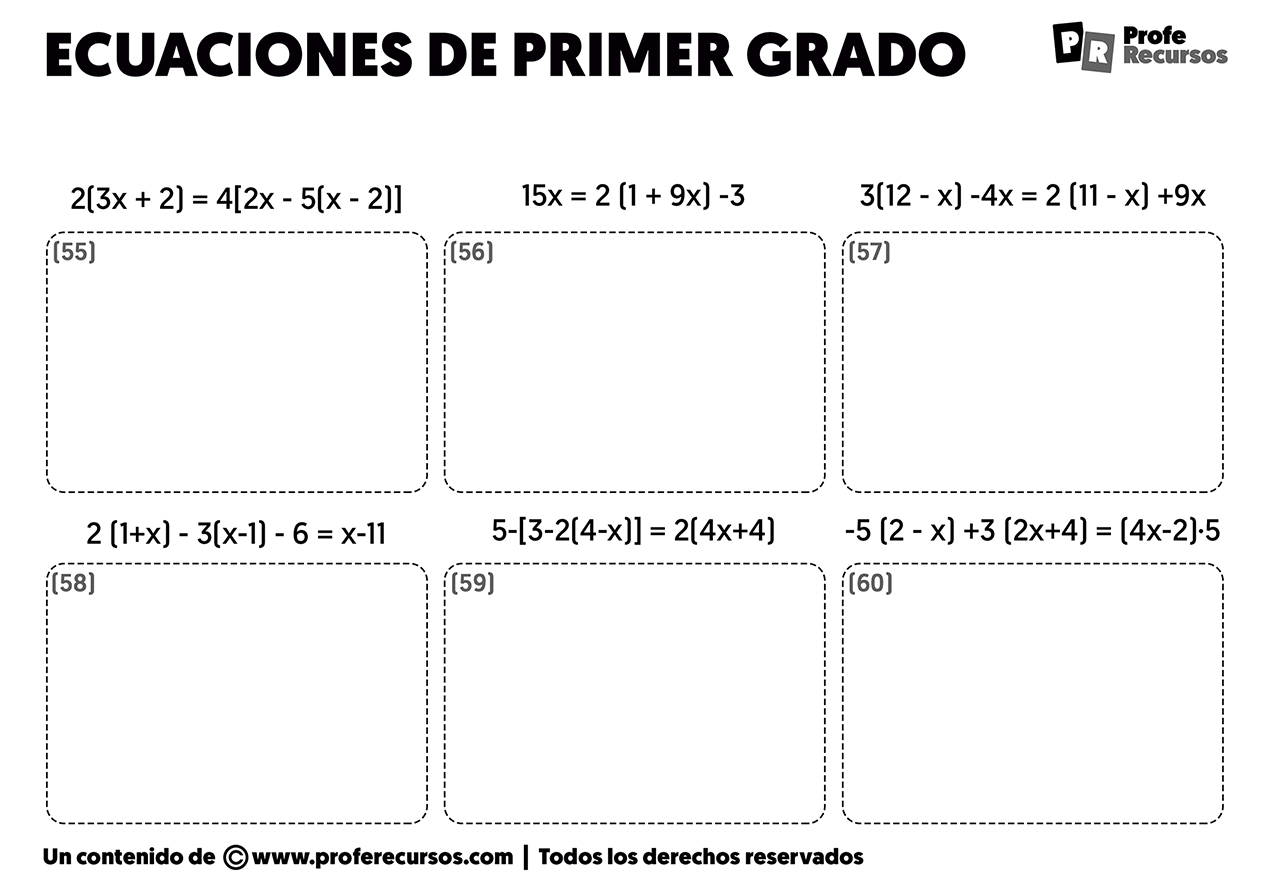 Ecuaciones con una incognita