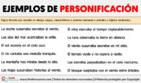 Ejemplos de Personificación