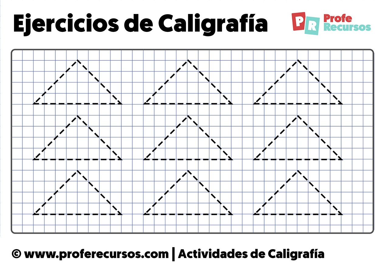 Ejercicios de caligrafia para niños