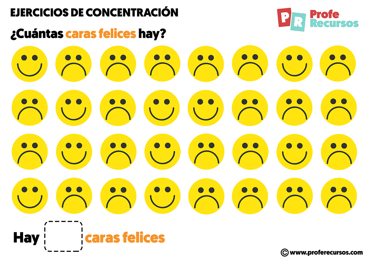 Ejercicios de concentracion para niños