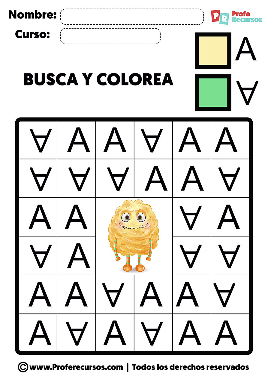 Ejercicios de dislexia con letras