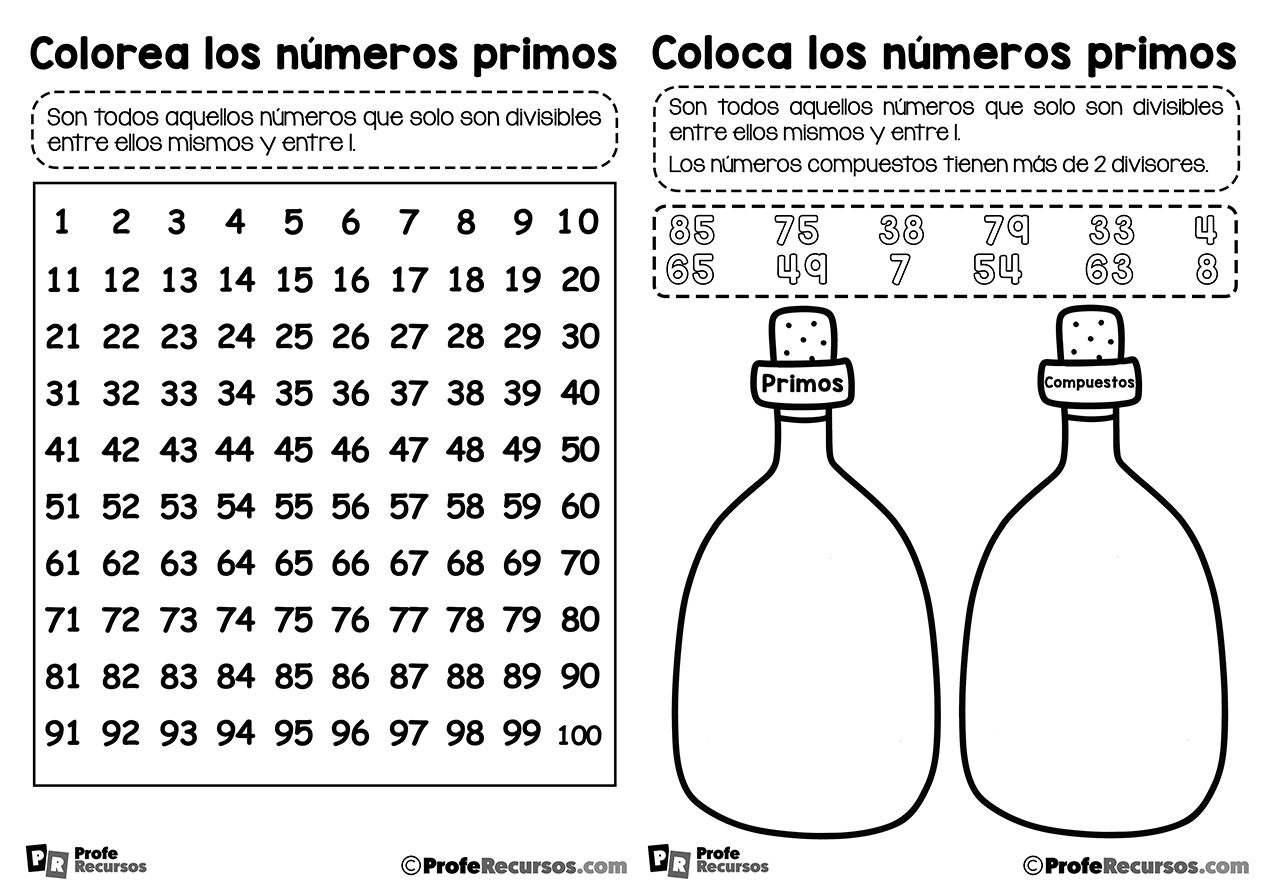 Ejercicios de numeros primos